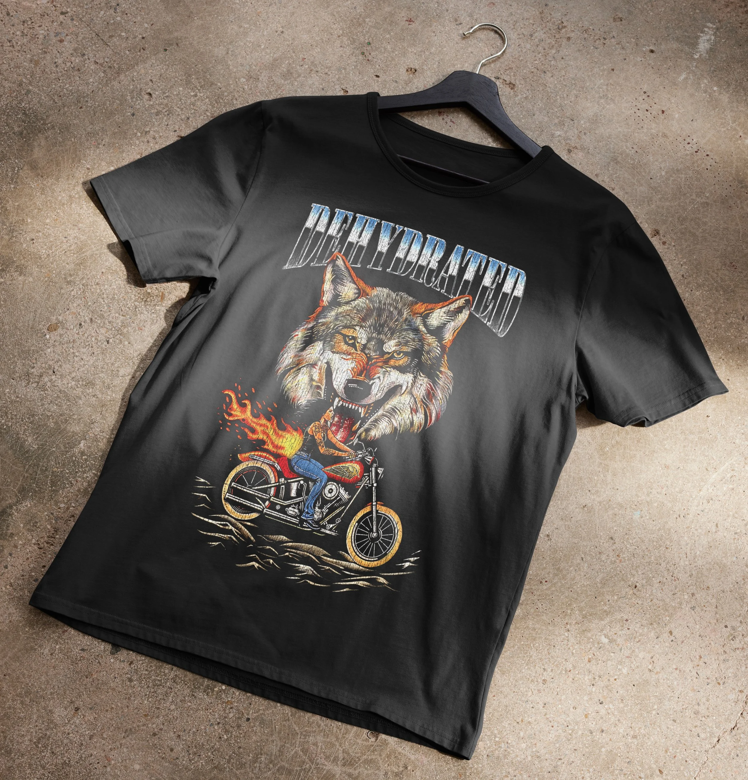 Dehydrated Harley Davidson Motorcycle T-Shirt — Wavey Goods Co.